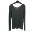 Damen T-Shirt mit hohem Stretch-Anteil und Rundhalsausschnitt